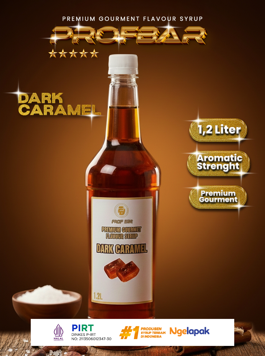 PROFBAR - Syrup Dark Caramel 1,2 Liter Non Alkohol - Gambar 3