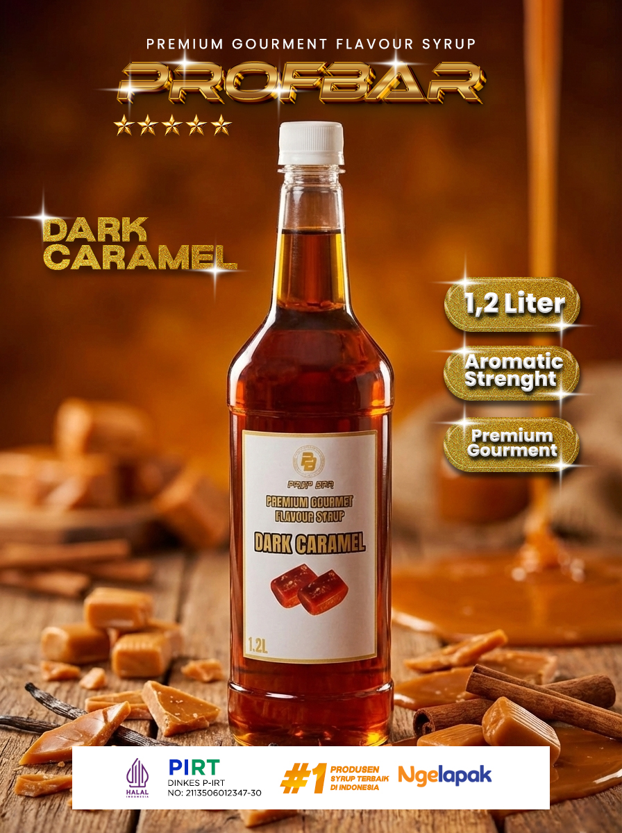 PROFBAR - Syrup Dark Caramel 1,2 Liter Non Alkohol